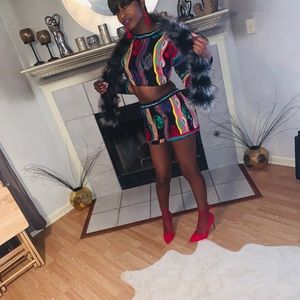 Custom Authentic Coogi Skirt Set